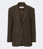 Róhe Checked oversized wool blazer
