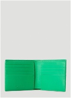 Intrecciato Bifold Wallet in Green
