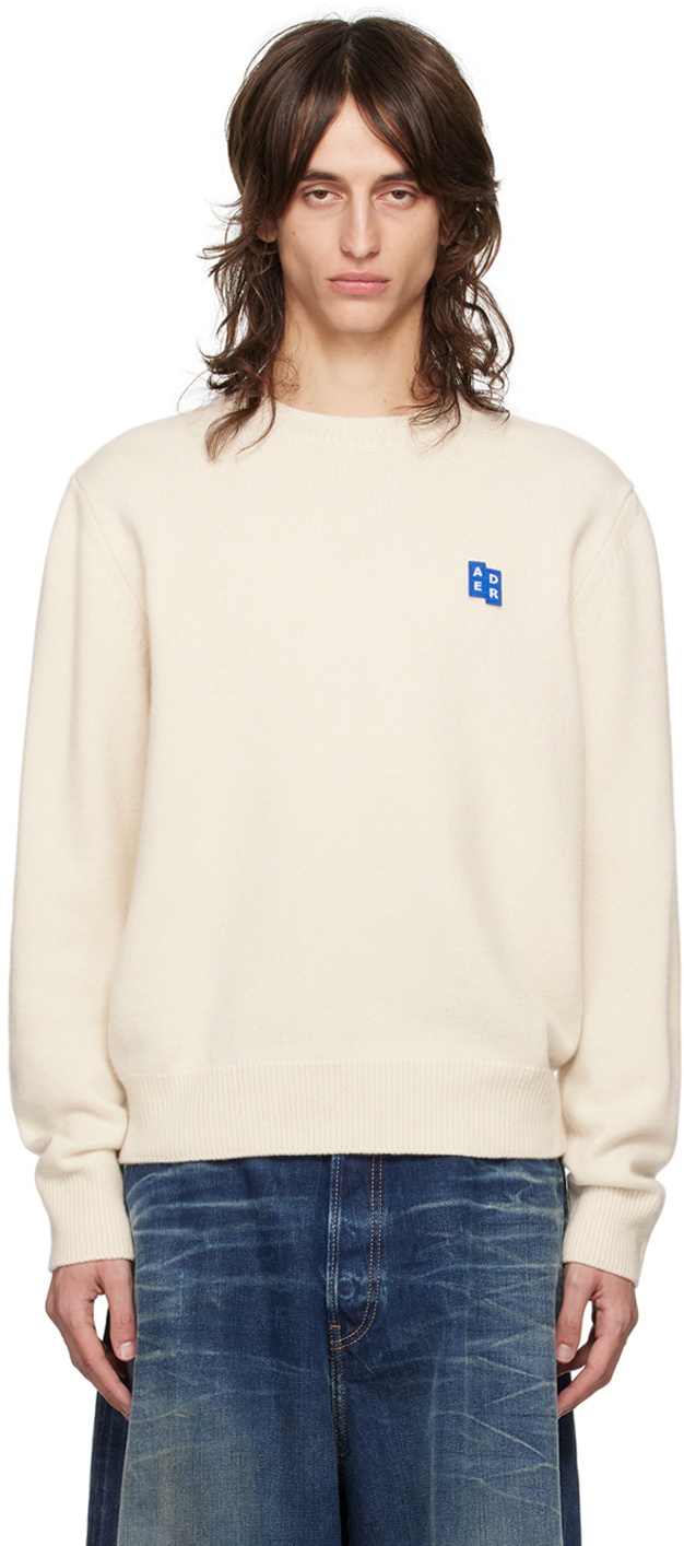 ADER error Beige Truck Logo Turtleneck ADER error