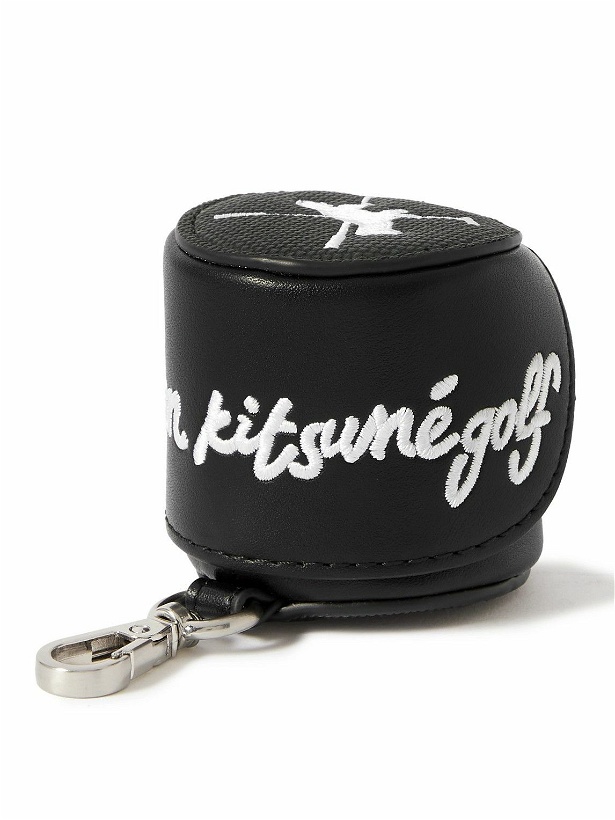 Photo: Maison Kitsuné - Logo-Embroidered Canvas and Faux Leather Ball Case