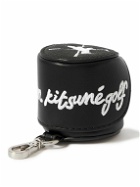 Maison Kitsuné - Logo-Embroidered Canvas and Faux Leather Ball Case