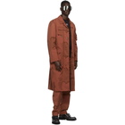 Marine Serre Orange Regenerated Military Coat