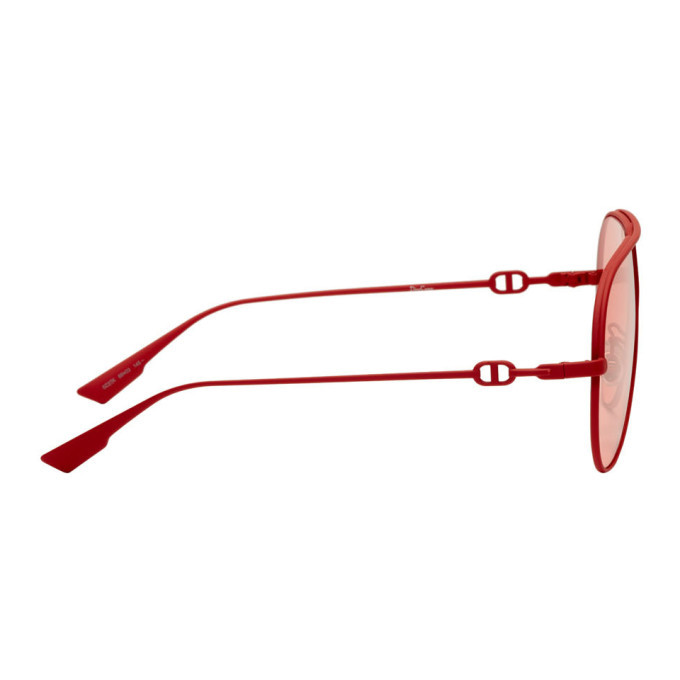 Dior Red Oversized Aviator DIORCAMPS Sunglasses