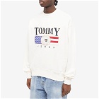 Tommy Jeans Men's Boxy Lux Crew Sweat in Ancient White