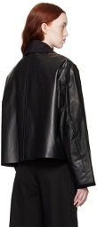KASSL Editions Black Coated Jacket
