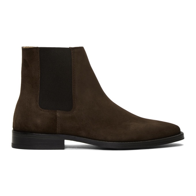Photo: Tiger of Sweden Brown Suede Brake Chelsea Boots