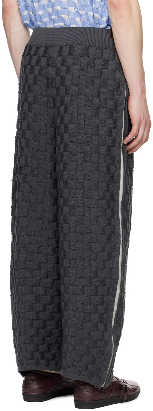 Isa Boulder SSENSE Exclusive Gray Chess Trousers