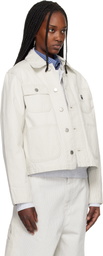 Carhartt Work In Progress Off-White Mercer Stripe Denim Chore Jacket
