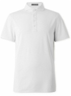 G/FORE - Rib Gusset Stretch Tech-Piqué Golf Polo Shirt - White