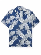 Reyn Spooner - Convertible-Collar Printed Woven Shirt - Blue