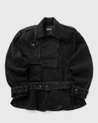 ROTATE Birger Christensen DENIM BIKER JACKET Black Womens Windbreaker