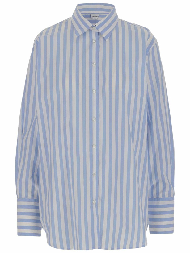 Photo: Aspesi Cotton Shirt With Striped Pattern