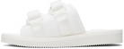 Suicoke White MOTO-Cab Sandals