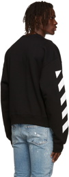 Off-White Black Diagonal Helvetica Sweatshirt