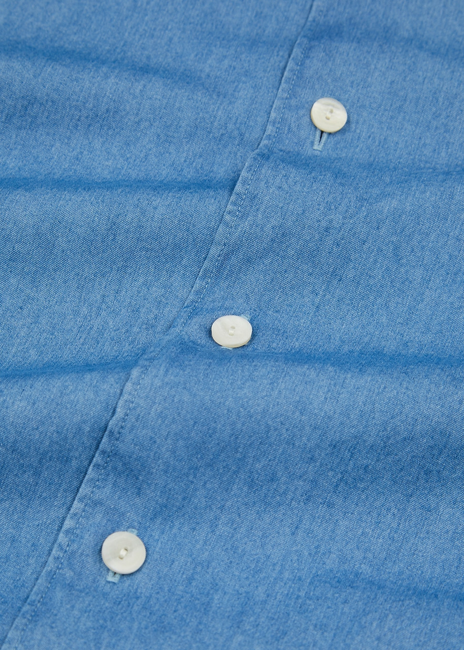 Eton Blue Chambray Shirt