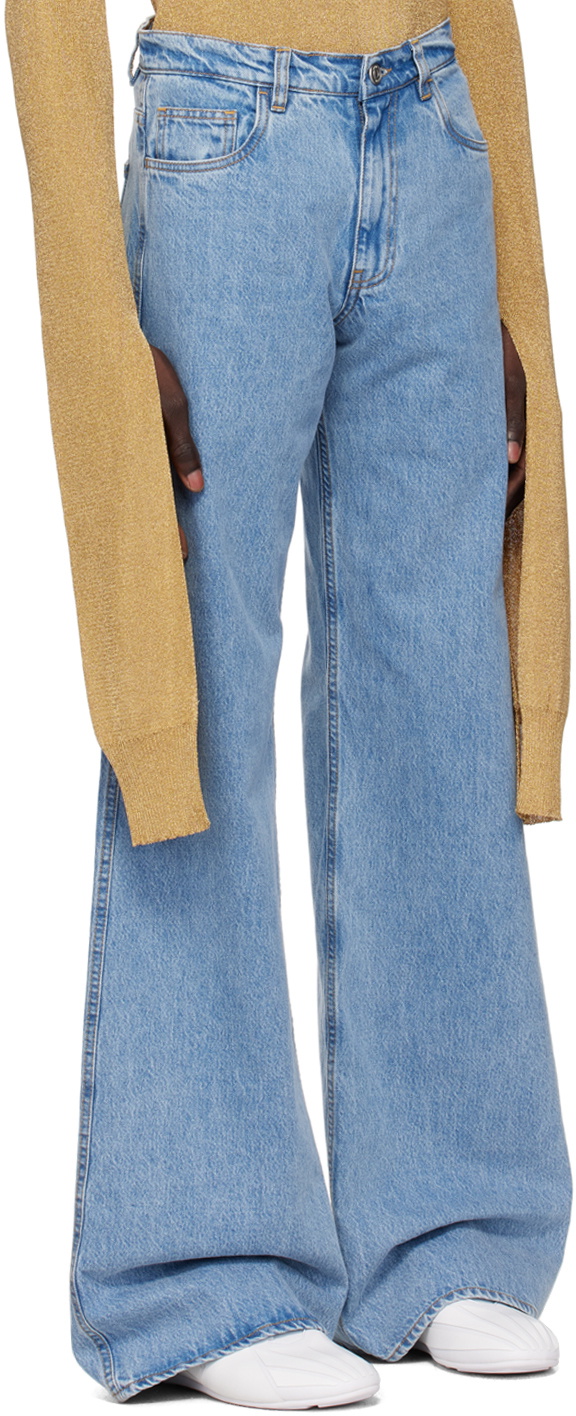 Coperni Blue Wide Leg Jeans