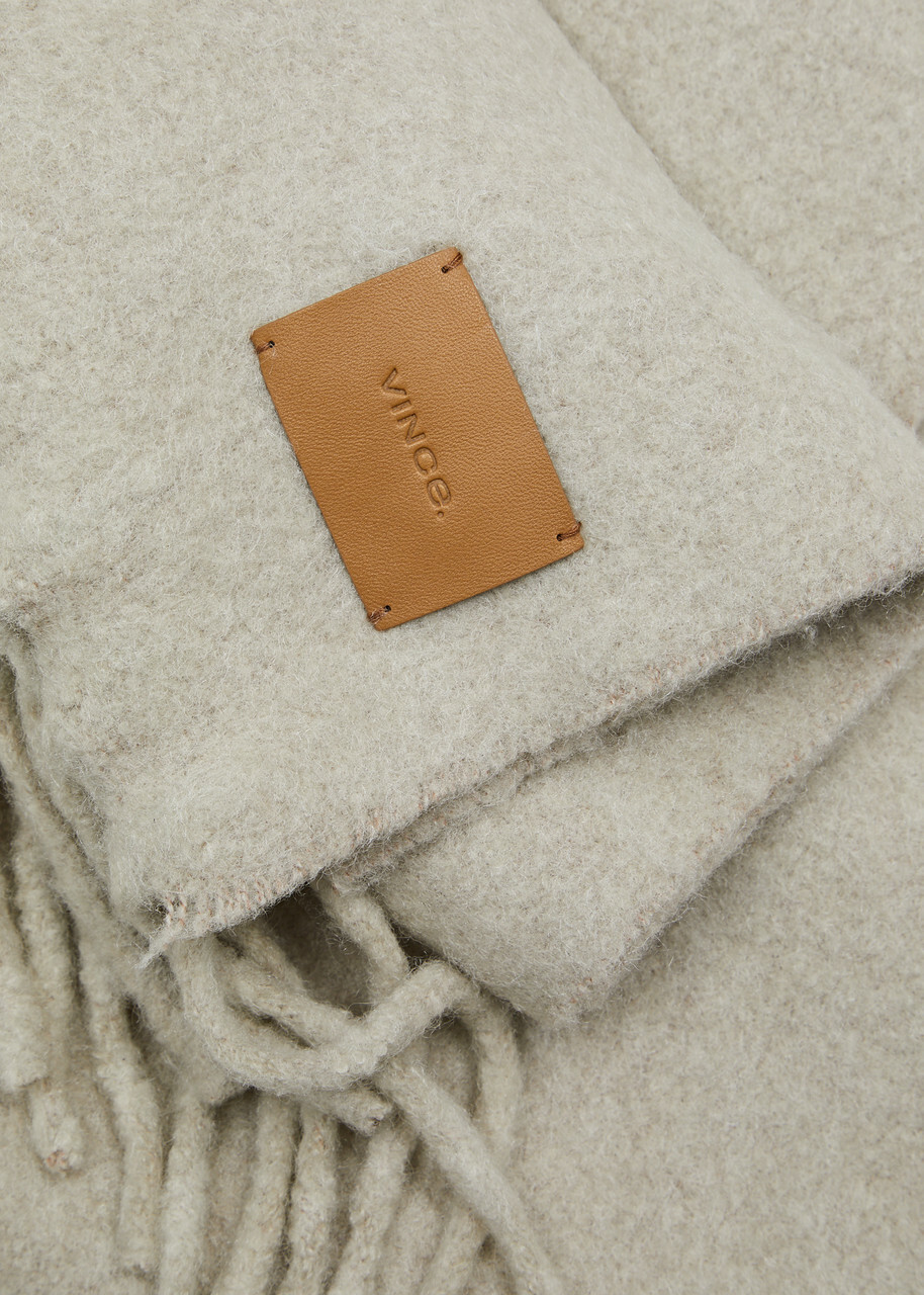 Vince Fringed Alpaca-blend Scarf - Sand - One Size