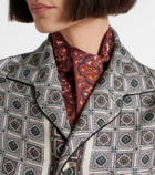Loro Piana Printed silk scarf