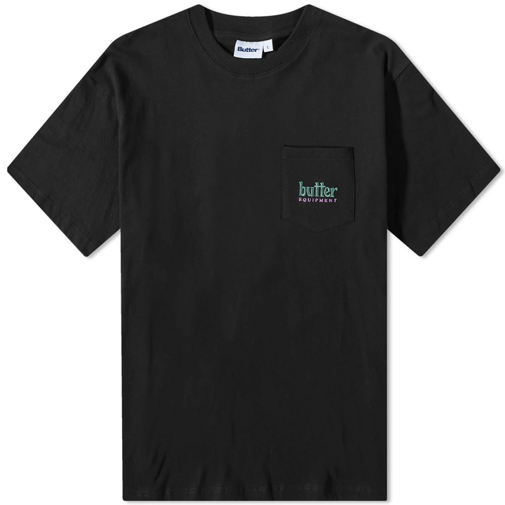 Photo: Butter Goods Men's Organic Eco Pocket T-Shirt in Black