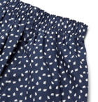 SUNSPEL - Printed Cotton Boxer Shorts - Blue