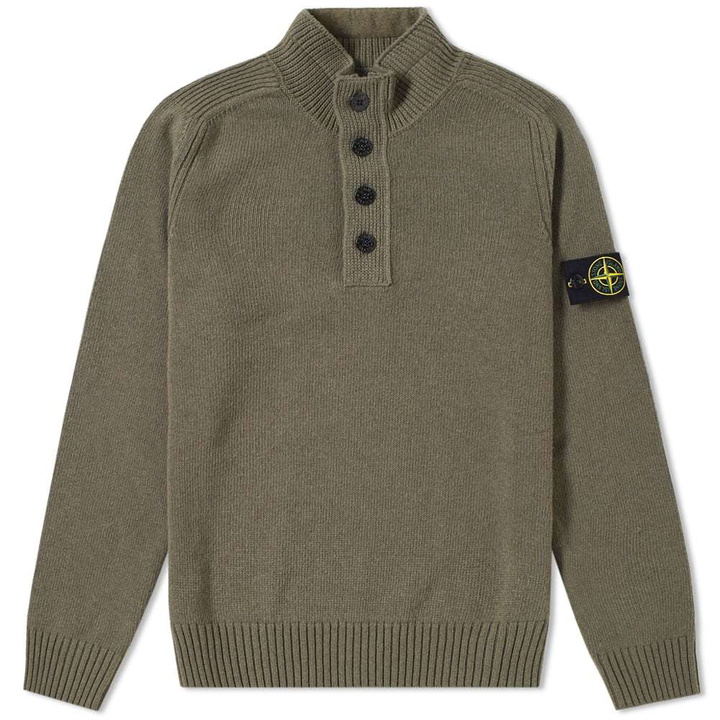 Photo: Stone Island Half Zip & Button Knit