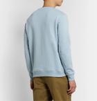 Loewe - Logo-Embroidered Loopback Cotton-Jersey Sweatshirt - Blue