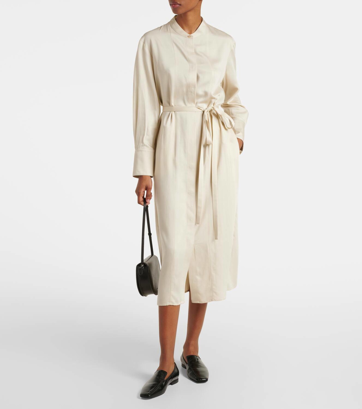 Joseph Rosan belted midi dress