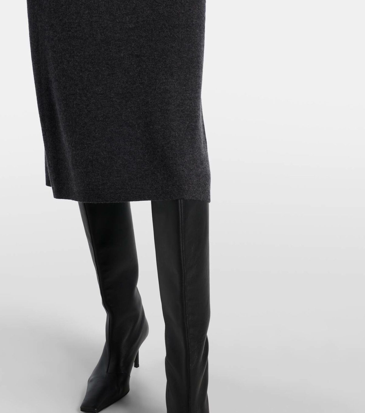 Jardin des Orangers Wool and cashmere wrap dress