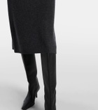 Jardin des Orangers Wool and cashmere wrap dress