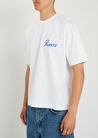 Picante Record Logo-print Cotton T-shirt White