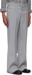 C2H4 Gray Corbusian Tailored Trousers