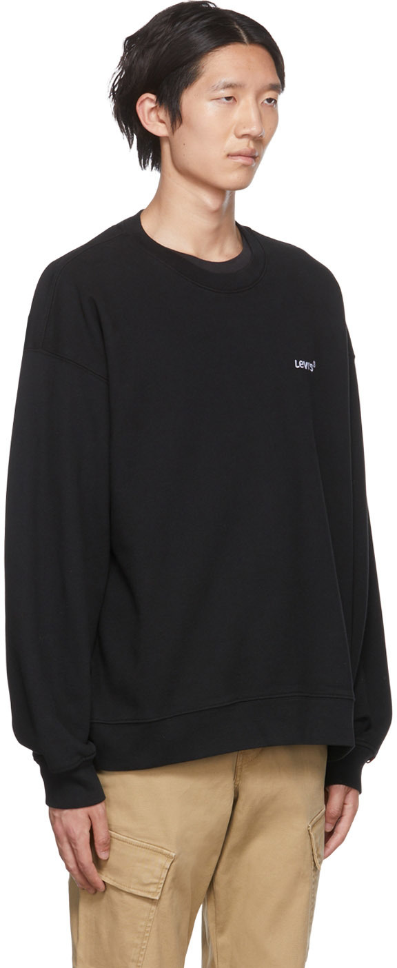 Levi's Black Embroidered Sweatshirt
