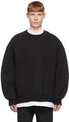 Juun.J Black Cotton Sweatshirt