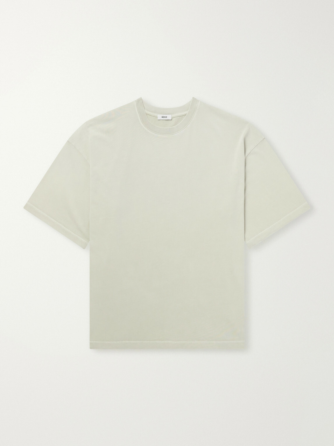 AGOLDE - Portman Oversized Cotton-Jersey T-Shirt - Neutrals