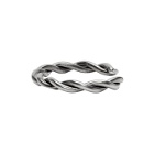 Lanvin Silver Wrapped Metal Bracelet