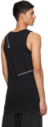 Yohji Yamamoto Black Fastener Tank Top