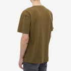 Edwin Men's Katakana Embroidered T-Shirt in Uniform Green