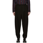 Lad Musician Black Two-Tuck Wide Trousers