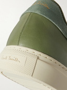 Paul Smith - Basso Suede-Trimmed Leather Sneakers - Green