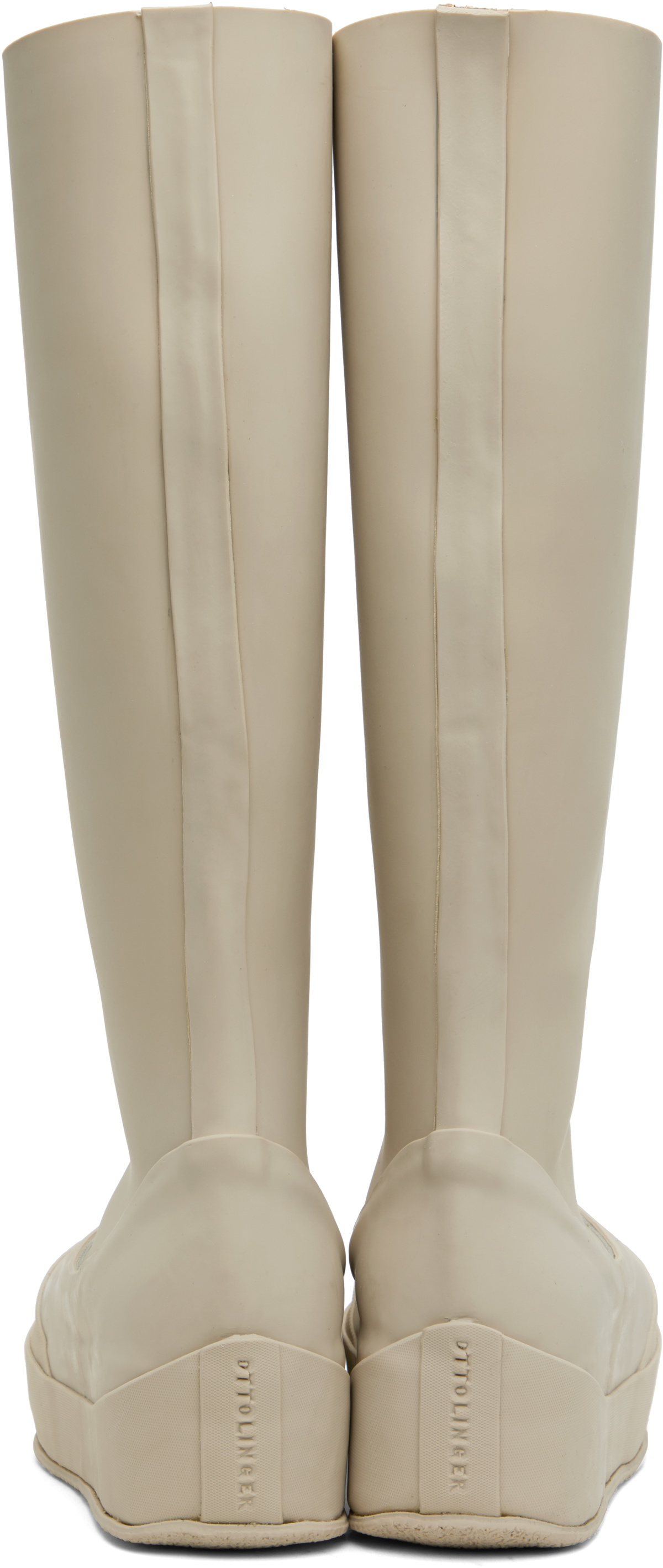 Ottolinger Off-White Rubber Tall Boots