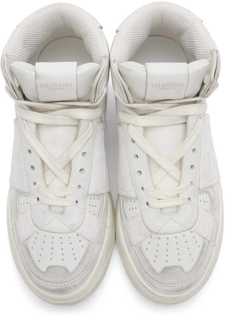 valentino high top sneakers white