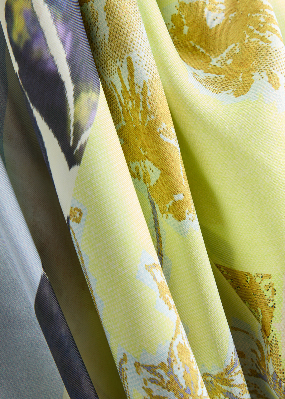 Forte_forte Garden-print Silk-twill Maxi Dress Multicoloured