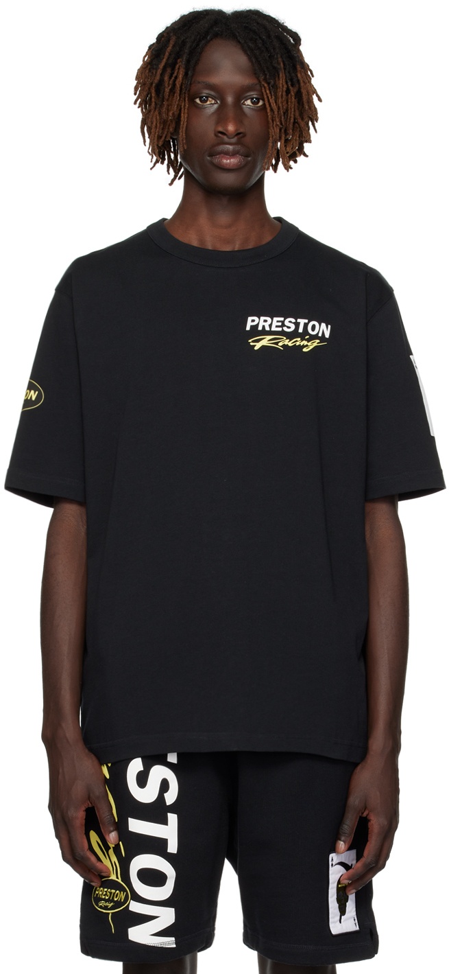 Heron Preston Black 'Preston Racing' T-Shirt Heron Preston