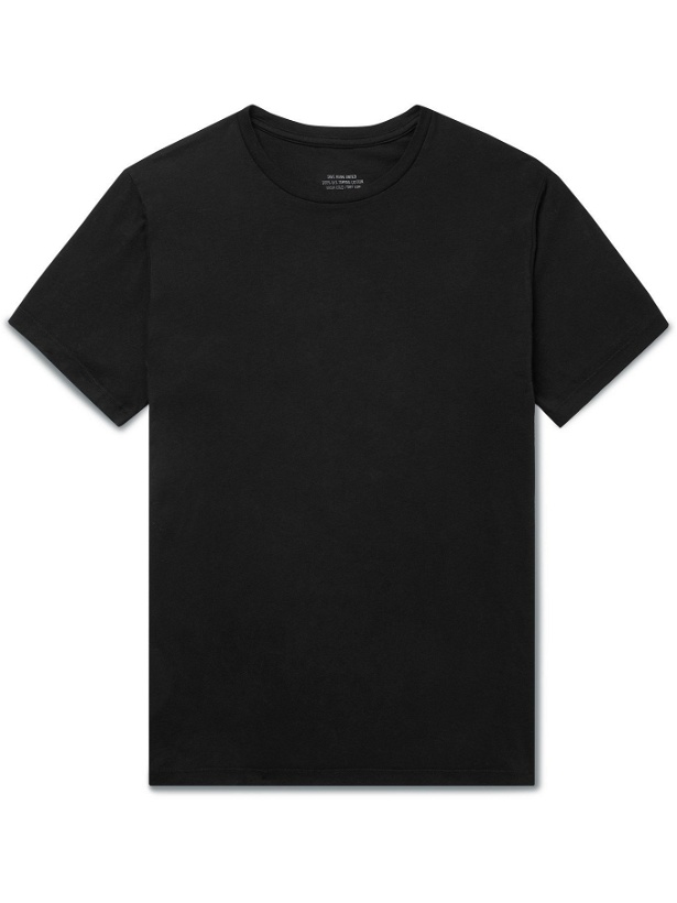 Photo: SAVE KHAKI UNITED - Supima Cotton-Jersey T-Shirt - Black - XS