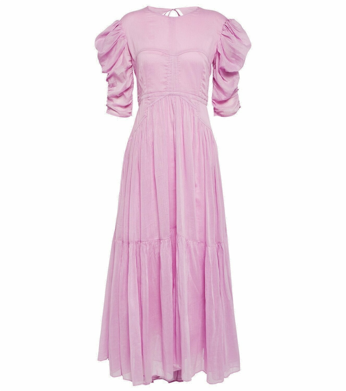 Isabel Marant Puff-sleeve cotton and silk maxi dress Isabel Marant
