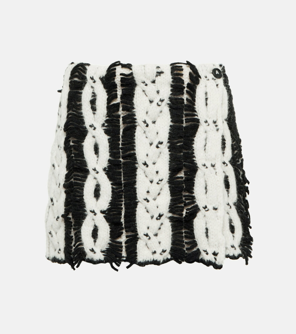 Alanui - Wool-blend knit miniskirt