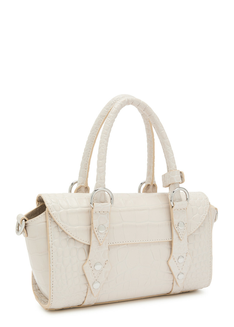 Vivienne Westwood Bettina Mini Crocodile-effect Leather Cross-body bag - White - One Size