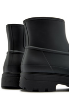 Kassl Editions X Tretorn Estelle Rubber Wellington Ankle Boots Black