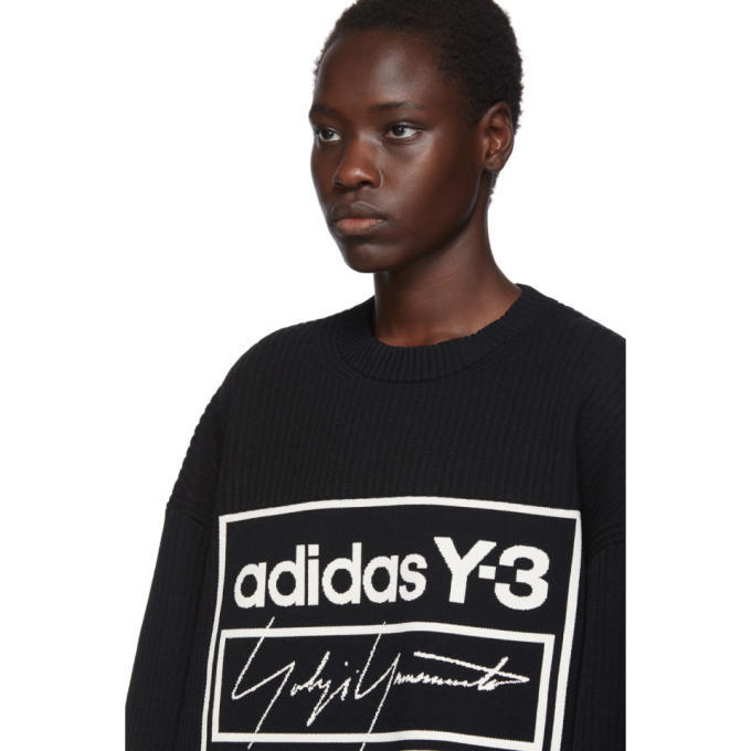 Y-3 Black U Tech Knit Sweater Y-3