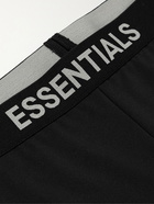 FEAR OF GOD ESSENTIALS - Logo-Print Stretch-Jersey Sweatpants - Black